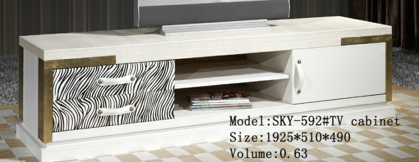 COMODA TV PIELE ALBA - SKY-592
